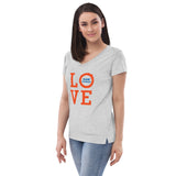 LOVE - Women’s recycled v-neck t-shirt